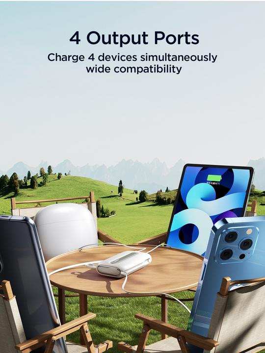 Image du produit Joyroom PowerBank JR-L012 Plus 22.5W 20000mAh (blanc) (20000 mAh, 22.50 W)