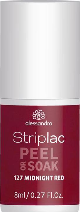 Immagine prodotto Alessandro Striplac Peel o Soak (127 Rosso notte, Smalto pelabile)