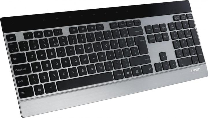 Actual product image Rapoo Kabellose Metall-Tastatur E9270, Silber (DE, Cable)