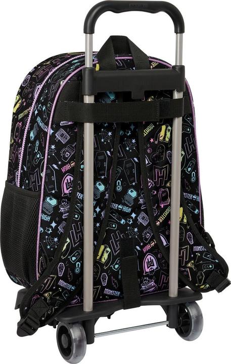 Actual product image Monster High School rucksack with wheels Black 33 x 42 x 14 cm