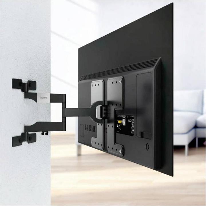 Produktbild Hama TV-Wandhalterung, OLED, flach, schwenkbar, ausziehbar, 229cm (90") bis 50kg (Wand, 90", 50 kg)