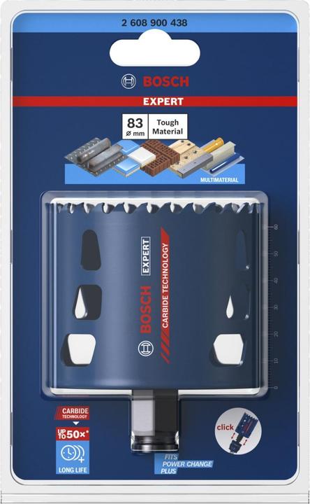 Immagine prodotto Bosch Professional Zubehör Sega a tazza EXPERT Tough Material, 83 x 60 mm (83 millimetri)