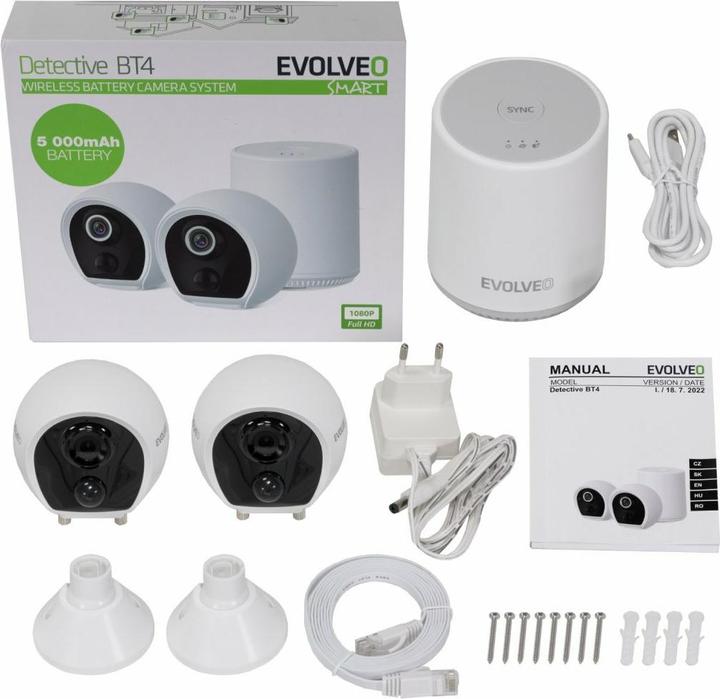 Produktbild Evolveo Bezdrátový kamerový systém Detective BT4 SMART (Netzwerk Videorecorder (NVR))