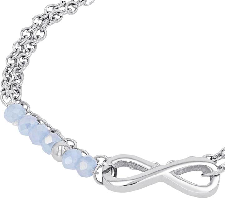 Produktbild S.Oliver Armschmuck für Mädchen, Edelstahl, Glas | Infinity (16 cm, Edelstahl)