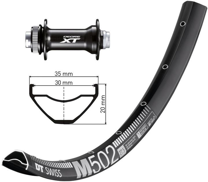 Actual product image DT Swiss Deore XT (Front wheel, 29")