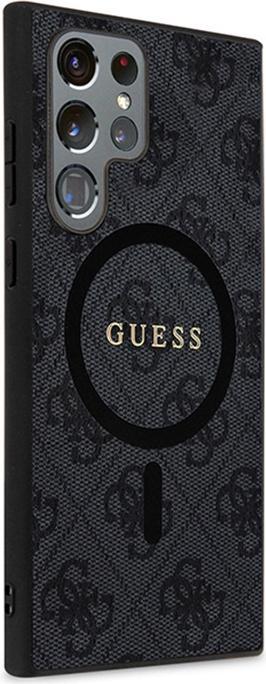 Immagine prodotto Guess custodia per S24 Ultra S928 GUHMS24LG4GFRK hardcase 4G Collection Leather Metal Logo MagSafe nero (Samsung Galaxy S24 Ultra)