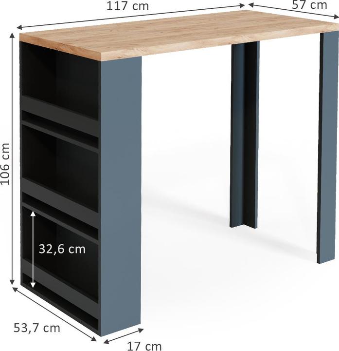 Actual product image Vicco Bartisch (117 x 57 x 106 cm)