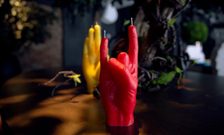 Immagine prodotto Candle Hand Tu sei un rock (1 pz.)