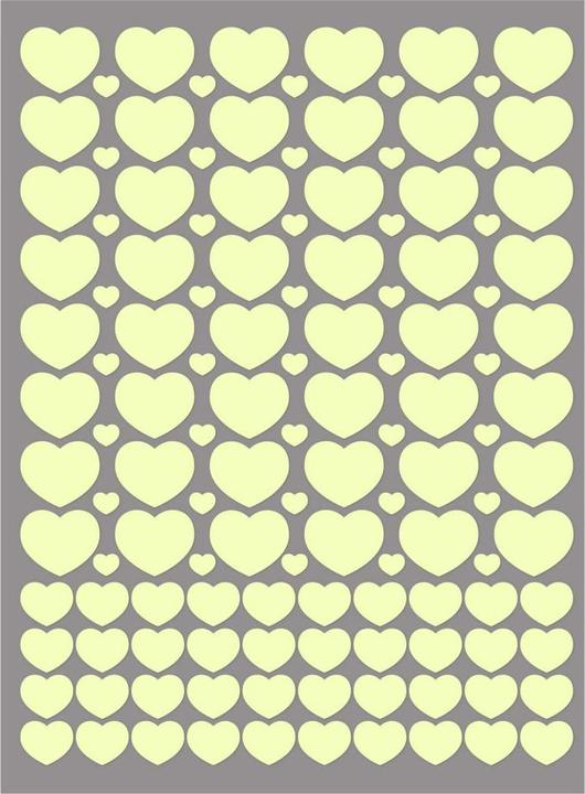 Produktbild Trenddeko Leuchtsticker Herz (21 x 21 cm)