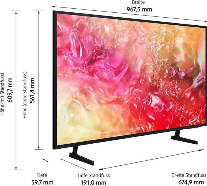 Produktbild Samsung UE43DU7170 (43", DU7170, LED, 4K, 2024)