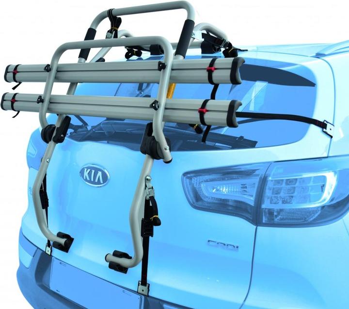 Actual product image Peruzzo Padova Alu 2 Grey Rear Bicycle Carrier for 2 BicyclesVelotrack
