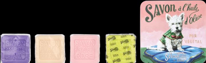 Benois Discop La Savonnerie De Nyons Soap Bar Set 4 Pcs - Dog (Hartseife)