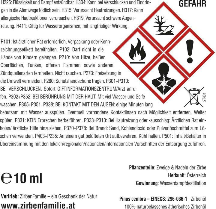 Produktbild ZirbenFamilie Zirbenwürfel Orignal Premium (10 ml)