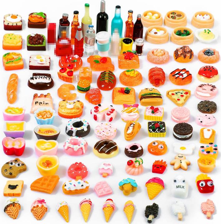 Activity Board Küchenspielzeug für Kinder Miniatur-Lebensmittel Mini-Lebensmittel-Spielzeug mit Hamburger