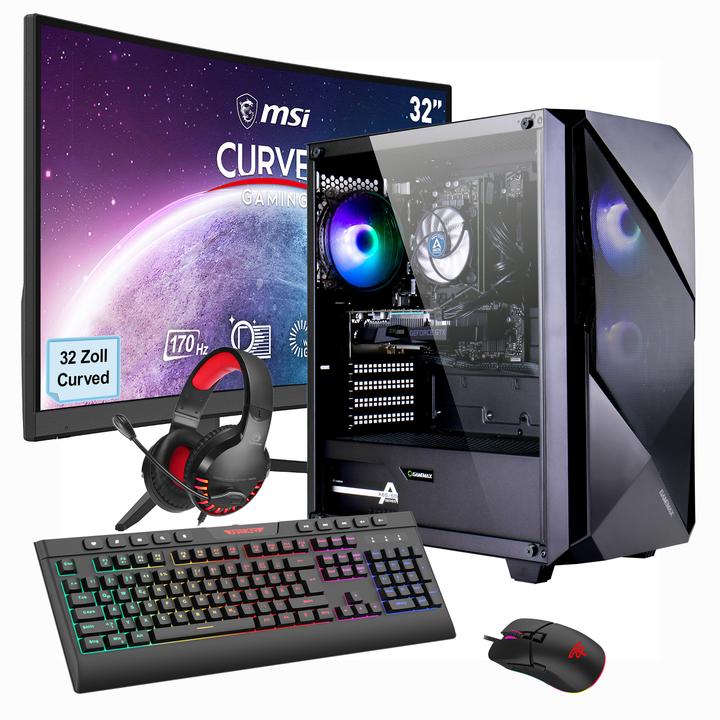 Hyrican MegaDeal Striker Set (AMD Ryzen 7 5700X, 32 GB, 1000 GB, GeForce RTX 4060)