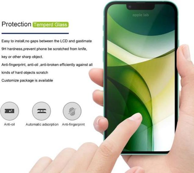 Actual product image Mocolo 2.5D Full Cover Protective Glass Screen Protector (1 Piece, Apple iPhone 13 mini)
