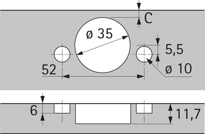 Image du produit Hettich Charnière Sensys 165° S-8657i-boìt.TH55