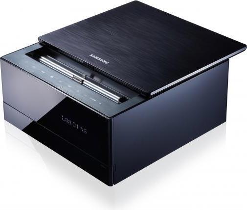 Produktbild Samsung MM-E430D - DVD-Mikroanlage mit iPhone/iPad Dock, UKW-Tuner, Bluetooth und USB (Bluetooth, 2x 60 W)