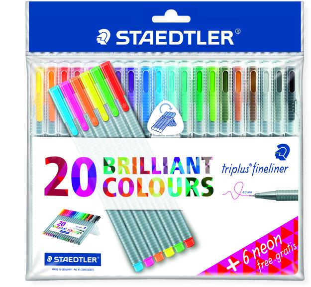 Immagine prodotto Staedtler triplus Fineliner Scatola 20 + 6 gratis
