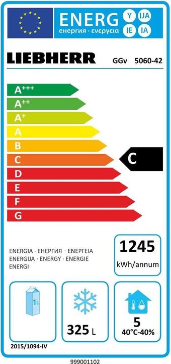 Energy Label Liebherr GGv 5060 (Stand-alone, 486 l)