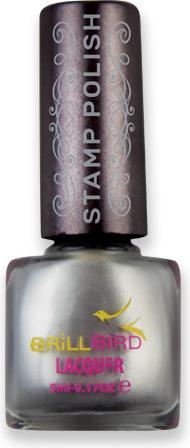 Immagine prodotto BrillBird Stempel Nagellack – Silber (Solvente per unghie, Argento)