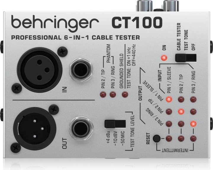Immagine prodotto Behringer Prova cavi CT100 (Tester di cavi audio)