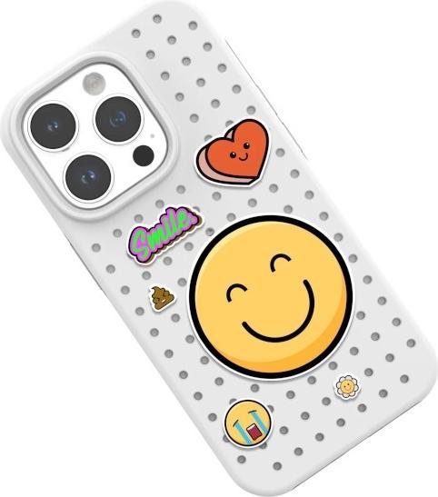 Image du produit Pinifit Zestaw Etui Pinit Dynamic + Emoji Pin iPhone 14 Pro Max 6.7" czarny/black wzór 1 (Apple iPhone 14 Pro Max)