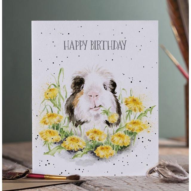 Actual product image Wrendale Design Geburtstagskarte - Meerschweinchen HAPPY BIRTHDAY Wrendale Designs (1 pcs.)