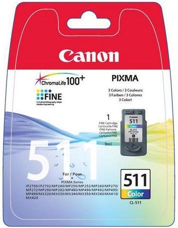 Produktbild Canon CL-511 BLISTER W/O SEC (M, C, Y)