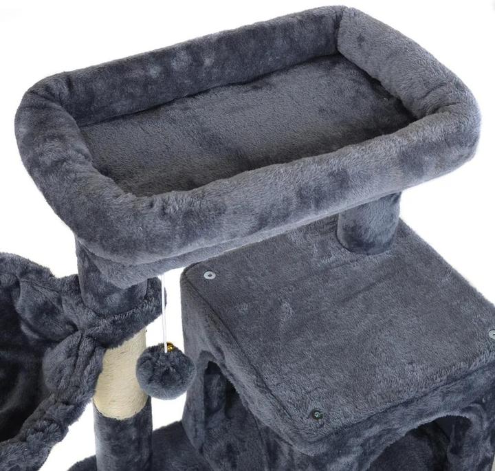 Produktbild Hecht PROMINENT LUNA S Katzenbaum Grau (96 cm, Grau)