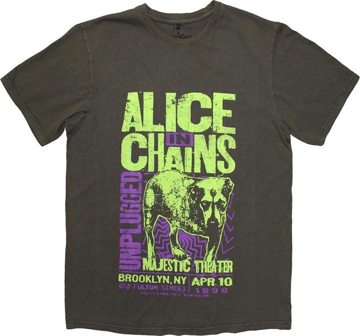 Immagine prodotto Alice In Chains Unplugged Dog Maglietta Adulto Unisex (L)