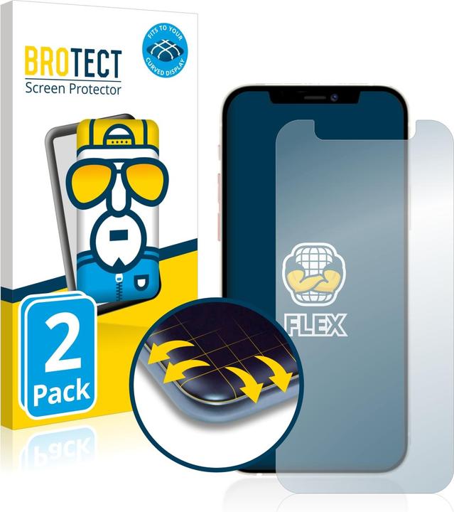 Produktbild BROTECT Full-Cover Displayschutz (2 Stück, Apple iPhone 12 mini)