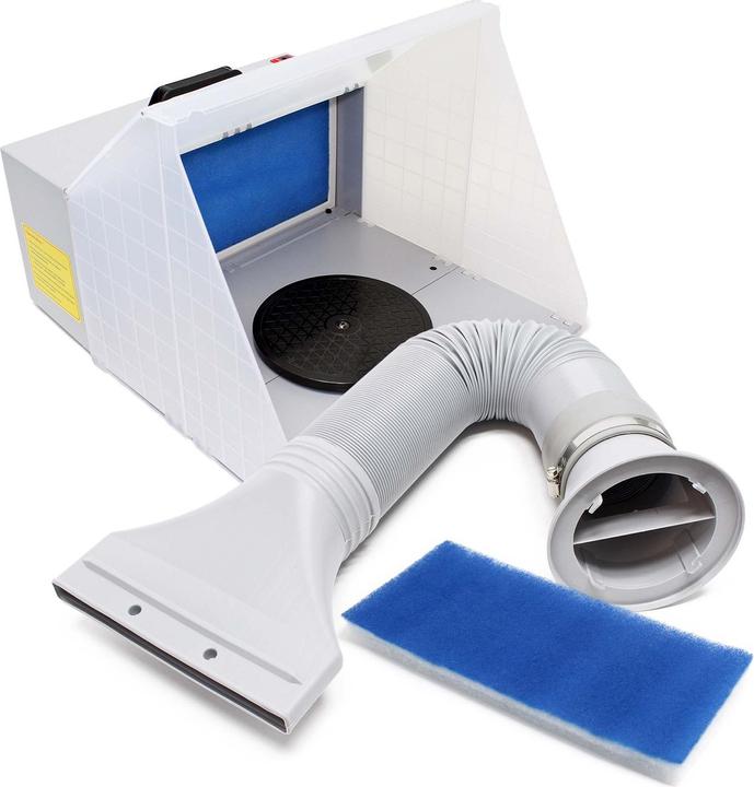 Produktbild Wiltec Komplett Set Airbrush Absauganlage 3m³/min 52dB Absaugung Farbe Farbnebel