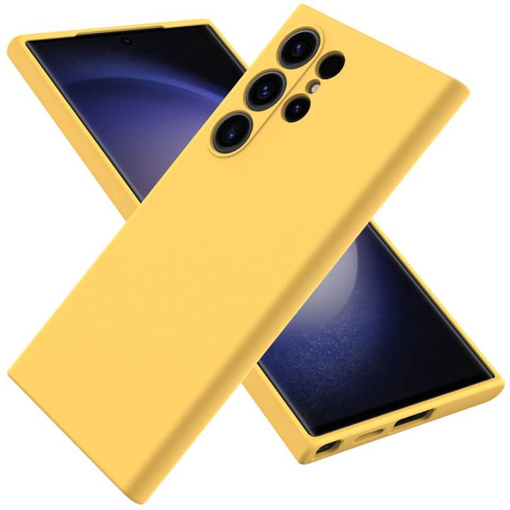 Produktbild Cover-Discount Silikon Gummi Hülle gelb (Samsung Galaxy S24 Ultra)