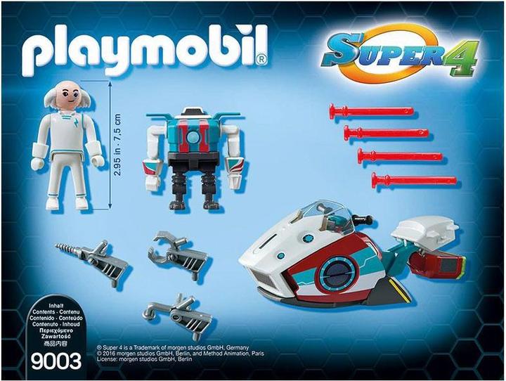 Produktbild Playmobil Skyjet mit Dr X Roboter (9003, Playmobil Super 4)