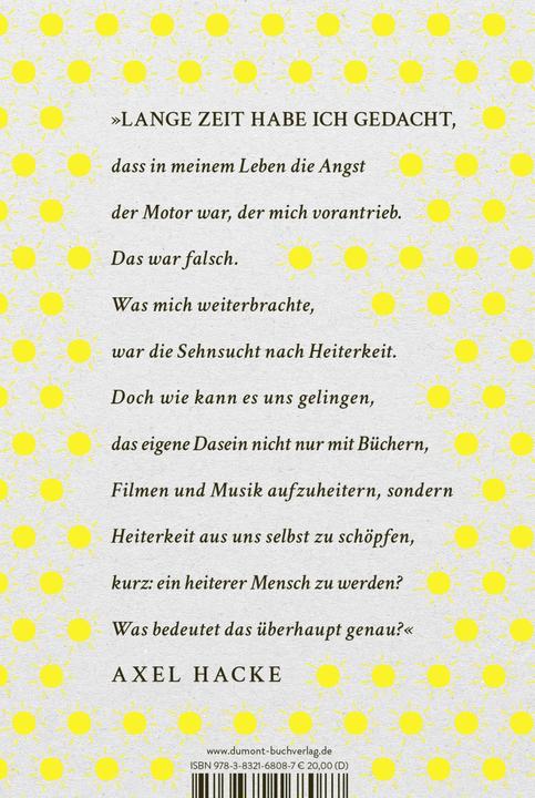 Productafbeelding Über die Heiterkeit in schwierigen Zeiten und die Frage, wie wichtig uns der Ernst des Lebens sein (Duits, Axel Hacke, 2023)