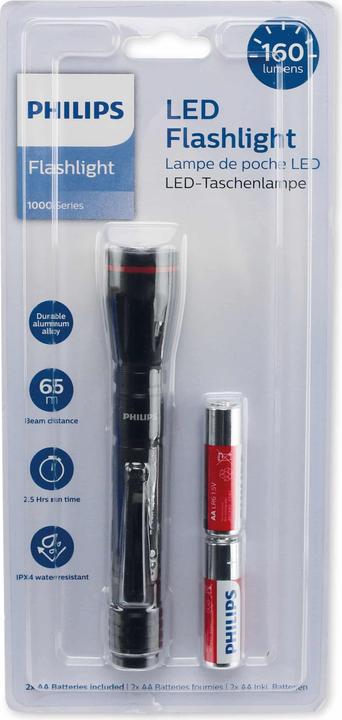 Actual product image Philips SFL1001P/10 Flashlight Push Button Flashlight LED (39.70 cm, 160 lm)