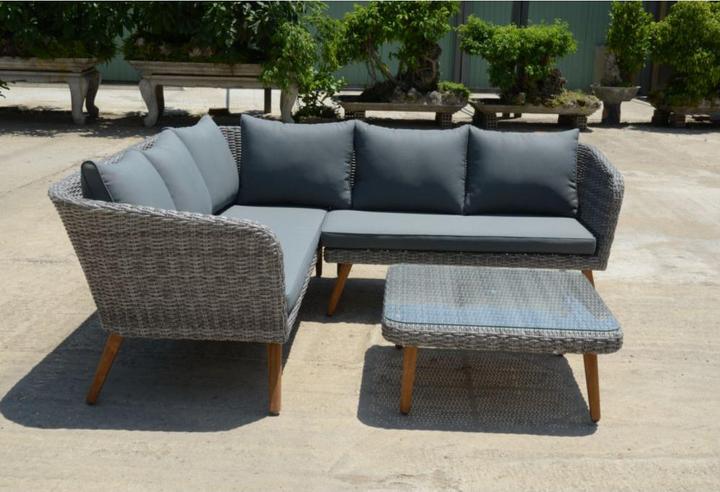 Actual product image Garden Pleasure Lounge group Pamplona grey