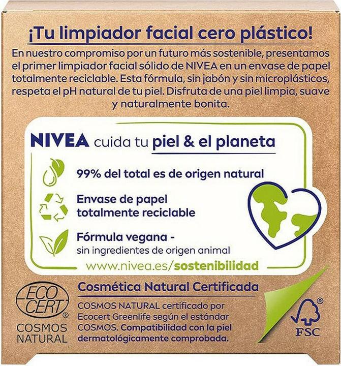 Produktbild NIVEA NATURALLY GOOD limpiador facial piel radiante 75 gr (Reinigungstücher)