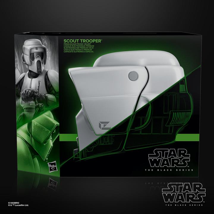 Actual product image Hasbro Star Wars Black Series elektronischer Helm Scout Trooper