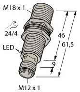 Produktbild Turck Induktiver BI8U-EM18MWD-VP6X-H1141 Sensor 100000635 (Sensor)