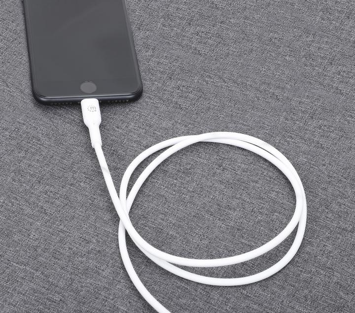 Actual product image Manhattan USB-C to Lightning Sync/Charging Cable (0.50 m, USB 4.0)