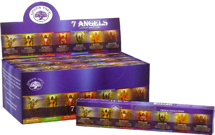 Saraswati Räucherstab. Green Tree 7 Angel.RS489