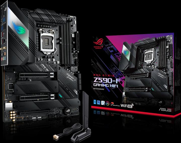 Produktbild ASUS ROG STRIX Z590-F GAMING WIFI (LGA 1200, Intel Z590, ATX)