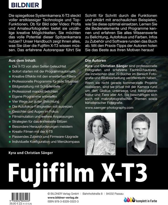 Actual product image Fujifilm X-T3 (German, Christian Bildner, Dr Kyra Sänger, Dr Christian Sänger, 2019)