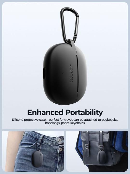 Actual product image Joyroom TWS Funpods Series JR-FB3 Bluetooth 5.3 wireless headphones - black (35 h, Cable)