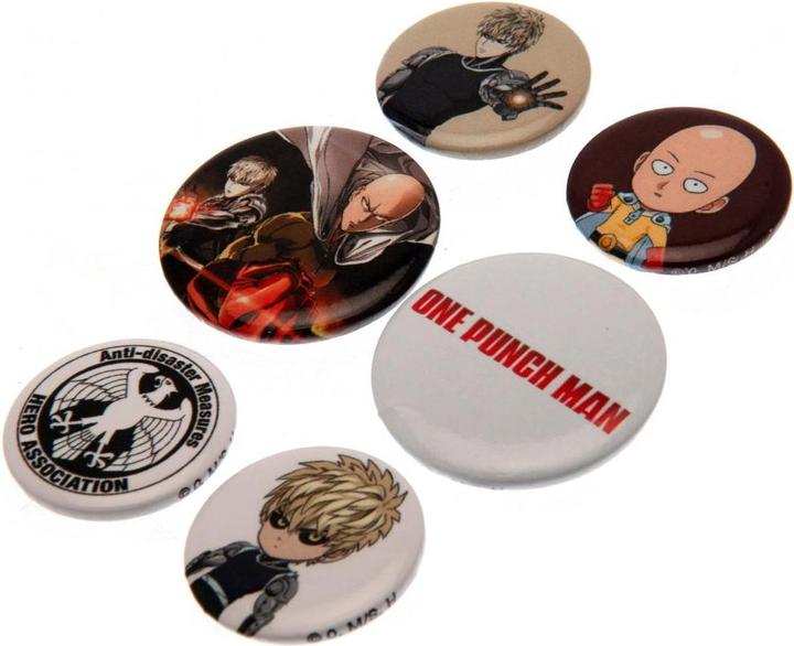 Immagine prodotto One Punch Man Set di bottoni a spillo da 6 pezzi