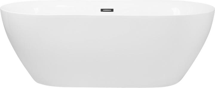 Produktbild Beliani Badewanne freistehend weiss oval 150 x 75 cm CARRERA (202 l, 150 cm, 75 cm)