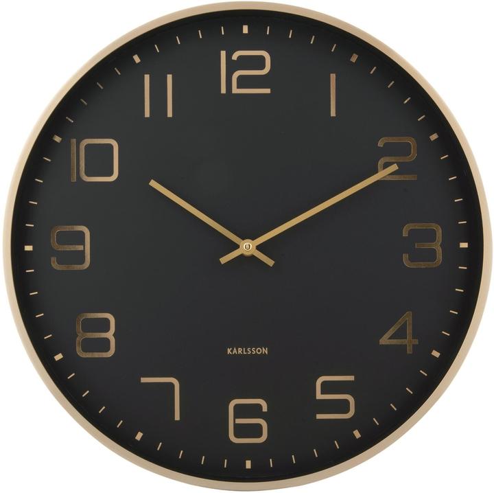 Karlsson Elegance Glow Black wall clock (40 cm)