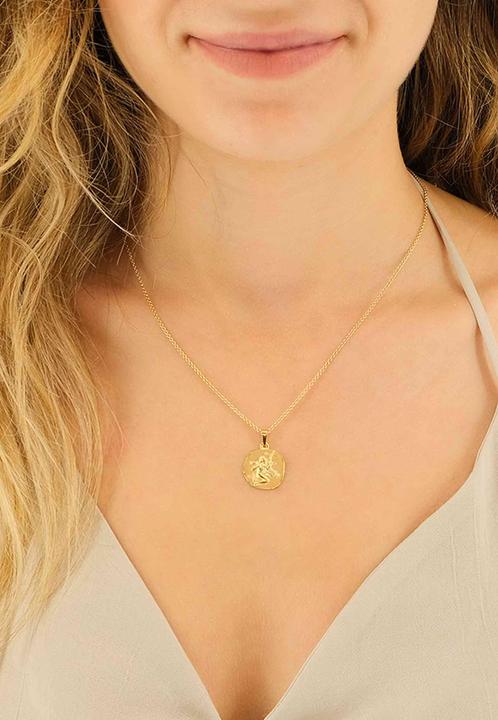 Immagine prodotto Muau Ciondolo segno zodiacale oro giallo vergine 750, 15x27 mm (Oro e argento)